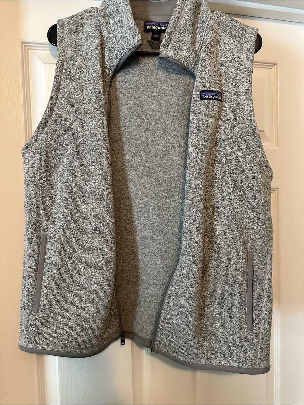 Patagonia Light Heather Grey Women’s Fleece Vest